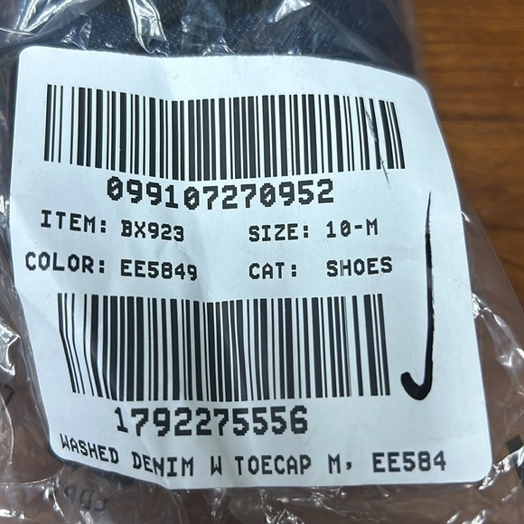 J Crew Zoe cap toe ballet flats in washed denim BX923 - Picture 3 of 3